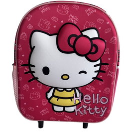 MANENTI Trolley 3D My Style Hello Kitty - Valise à roulettes pour enfants - 32x26x11 cm