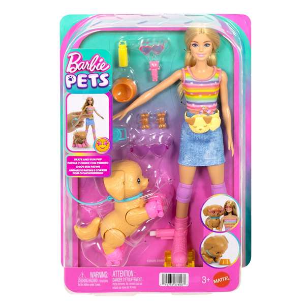 Barbie Patine et Court avec son Chiot Barbie Patine et Court avec son Chiot