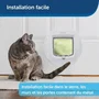 Petsafe Adaptateur vitrage PPA19-16145 pour chat, blanc, pour ouvertures en verre de 212 à 285 mm