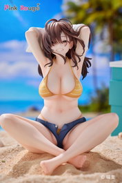 Pink Rouge Statuette Original Character Danjo no Yujo ga Seiritsu Dekinai Type no Onna Tomodachi Special Set 1/7