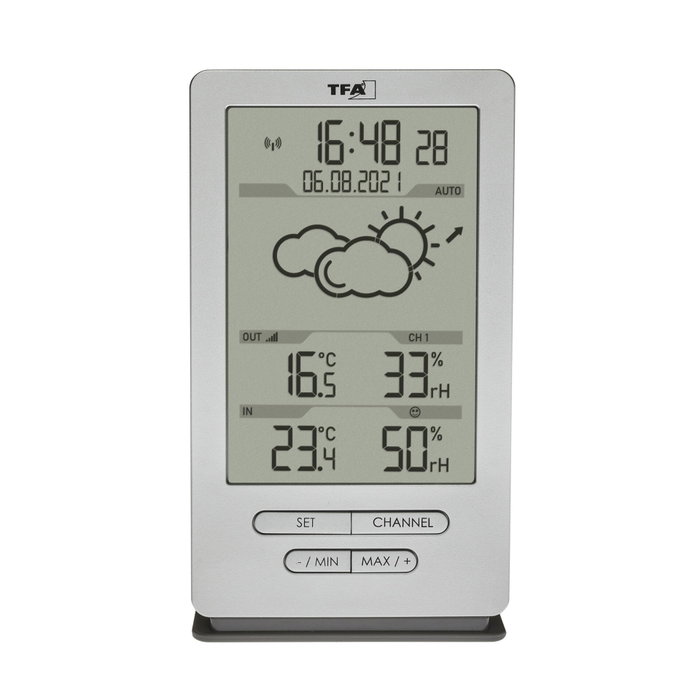 Tfa XENA 35.1162.54 Station Météo Radio Argent
