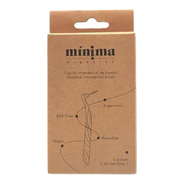 MINIMA ORGANICS Brossettes Interdentaires en Bambou Boîte de 6