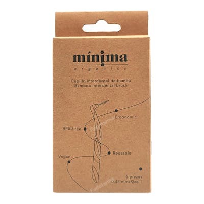 MINIMA ORGANICS Brossettes Interdentaires en Bambou Boîte de 6 MINIMA ORGANICS Brossettes Interdentaires en Bambou Boîte de 6
