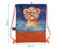 KioKids Safari fun - Sac de plage et sac à dos pour enfants, capacité 5L, avec animaux, en polyester, orange