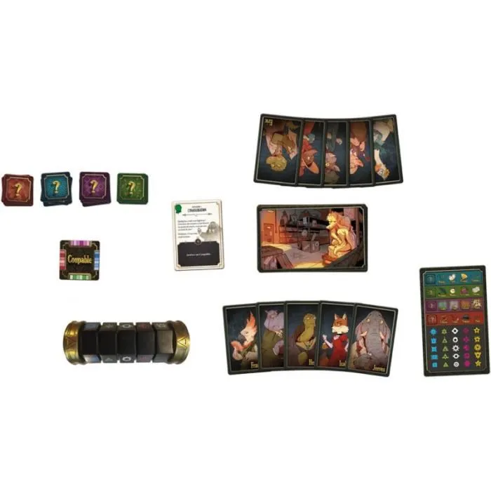 Asmodee - Jeu de société Wiggles 3D - 5 Minutes Mystère - Jeu de cartes en français - Défi d'enquête chronométré et évolutif