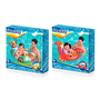 Bestway Bateau Gonflable Enfant Animaux Assortis 117x116/109x69 cm +3 Ans Piscine Plage 34170