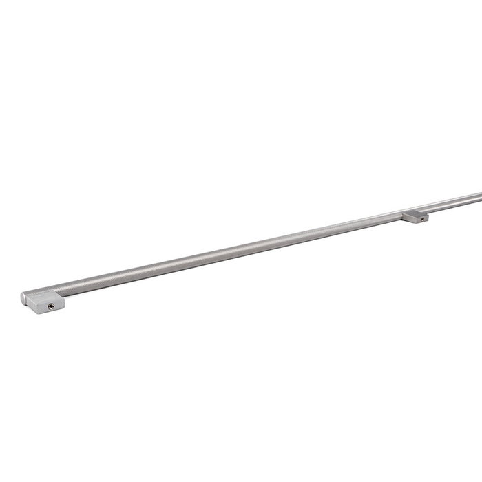 VIEFE C1168 Tirage en aluminium gris Big Look œil inoxydable pour placard, diamètre 14 mm, longueur 1200 mm
