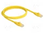 DELOCK Câble Ethernet Patch Cord Cat 6a RJ45 1m Jaune