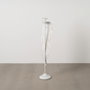 Bougeoir Blanc Fer 23,5 x 22,5 x 118 cm
