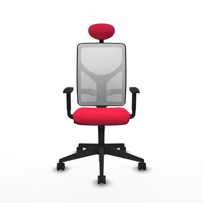 Piqueras y Crespo Chaise de Bureau Motilla Rouge et Blanc avec Appui-tête