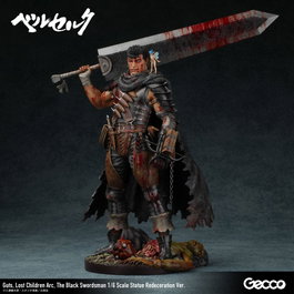 Gecco Berserk statuette 1/6 Guts Lost Children Arc The Black Swordsman Redecoration Ver.