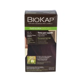 Biokap Teinte Châtain Clair Acajou 5.5 Delicato 140ml - Coloration Capillaire Bio