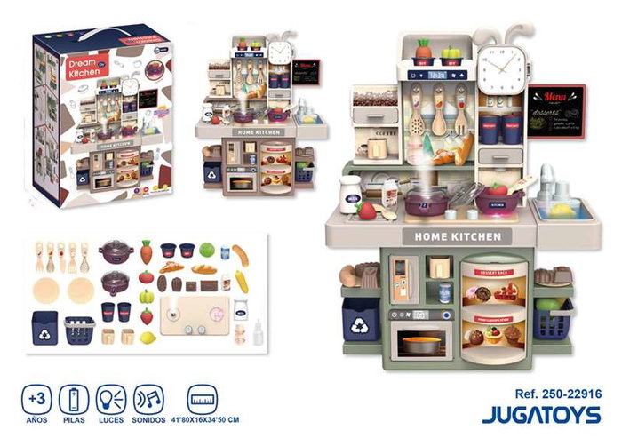 JugaToys Cocina Dream avec accessoires, lumières et sons JugaToys Cocina Dream avec accessoires, lumières et sons