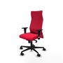 Piqueras Y Crespo Sillón Albacete Rouge avec mécanisme Sincro et bras 1D