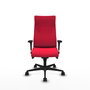 Piqueras Y Crespo Sillón Albacete Rouge avec mécanisme Sincro et bras 1D