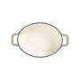 Livoo Cocotte ovale en fonte émaillée MEP129G 4,5 L, couvercle à picots, compatible tous feux dont induction - 29 x 22 cm