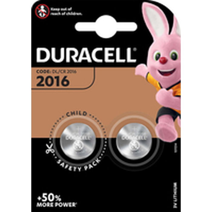 Pile bouton DURACELL DL2016 K2 3 V (10 Unités)