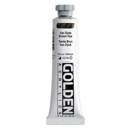 Golden Couleurs acryliques Heavy Body Van Dyke Teinte Marron 59 ml