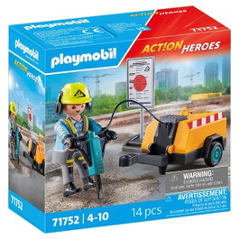 PLAYMOBIL Obrero Action Heroes 71752