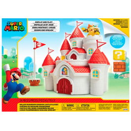 JAKKS PACIFIC Playset Le Château du Royaume Champignon Super Mario Bros Nintendo - 16 pièces