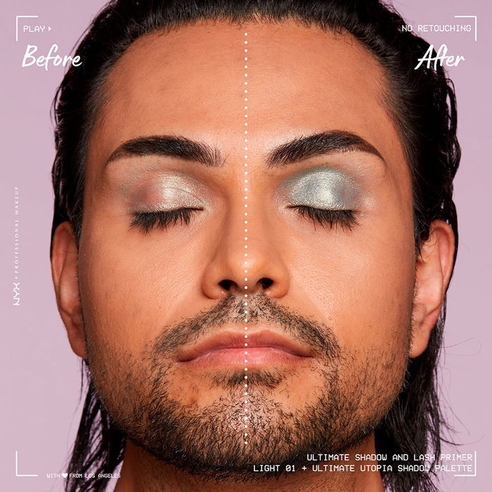 Nyx Professional Make Up Base ULTIME #light 8 ml - Primer Végétalien pour Ombre à Paupières et Liner, Longue Tenue