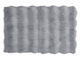 Berilo Tapis à Poils Relief 40x60 cm Gris Base Antidérapante en PET (Set de 12)