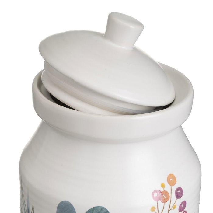 BigBuy Home Boîte BERRIES Blanc Rouge Vert 1 L
