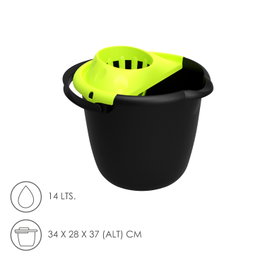 ORYX Seau de nettoyage avec essoreur rond 14 Litres