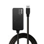 Lindy Rallonge Active avec Hub USB 3.0 Pro, 4 Ports, 10 mètres, Câble Actif pour Extension de Périphériques SuperSpeed 5 Gbit/s