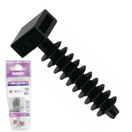 INDEX Taco brida de nylon noir, M6, 8 mm