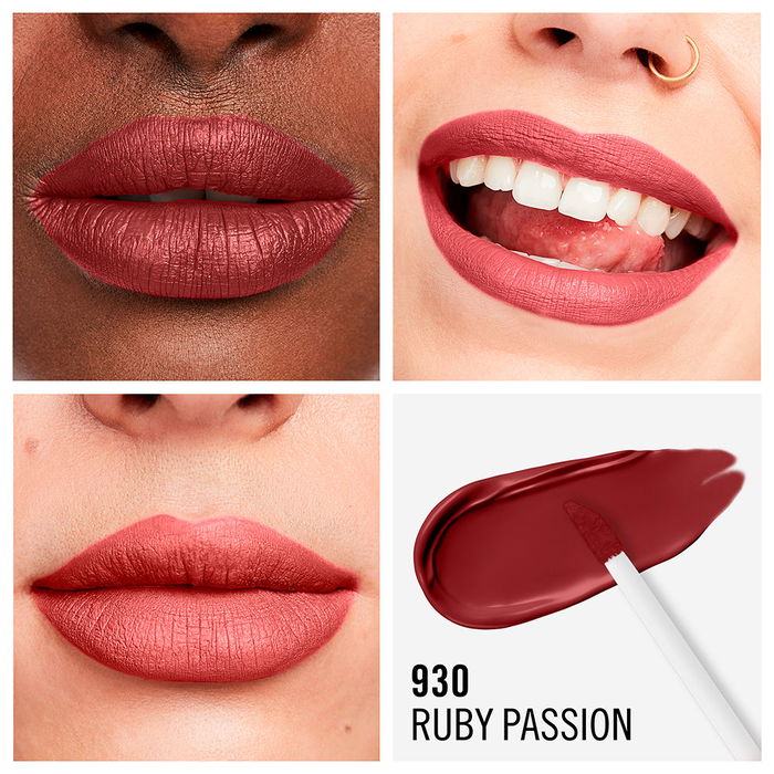 Rimmel London Rouge à Lèvres Liquide Lasting Mega Matte #930-ruby passion 7.4ml Waterproof Rimmel London Rouge à Lèvres Liquide Lasting Mega Matte #930-ruby passion 7.4ml Waterproof