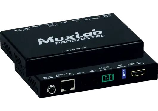 MUXLAB Kit Transmetteur-Récepteur HDMI/RS232 HDBT 4K/60 Extendeur Signal HDMI MUXLAB Kit Transmetteur-Récepteur HDMI/RS232 HDBT 4K/60 Extendeur Signal HDMI