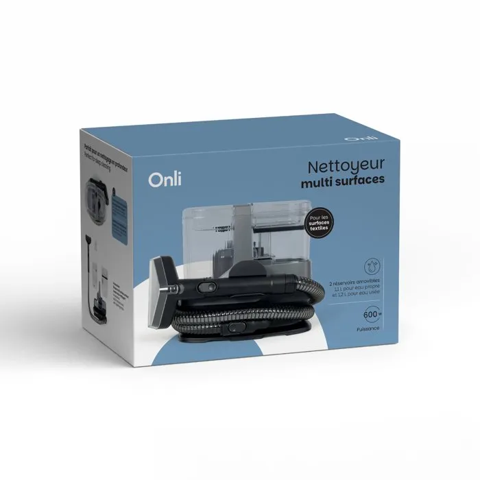 Onli ONLI ON1030G Nettoyeur multi-surfaces 600 W avec réservoirs 1,1 L + 1,2 L Onli ONLI ON1030G Nettoyeur multi-surfaces 600 W avec réservoirs 1,1 L + 1,2 L