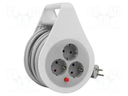 PLASTROL Rallonge réseau H05VV-F 3G1,5mm² 10m blanche