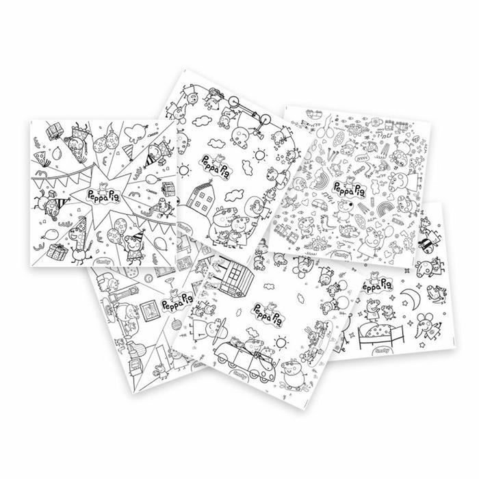 Smoby Recharge Coloriages Peppa Pig pour Kid Table Créative, 10 feuilles Smoby Recharge Coloriages Peppa Pig pour Kid Table Créative, 10 feuilles