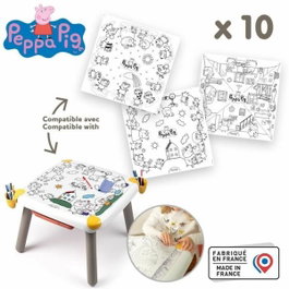 Smoby Recharge Coloriages Peppa Pig pour Kid Table Créative, 10 feuilles