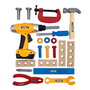 Tachan Coffret à Outils avec Poignée, 22 Pièces - Jeu de Construction Éducatif avec Tournevis, Marteau et Plus - Pour Enfants 3 Ans et Plus (Réf. 2074)