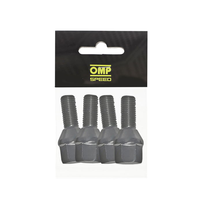 OMP OMPS09551201 Jeu de 4 vis à siège conique M12x1.5 Longueur 28 mm Clé 19 Couleur noire DIN 10.9 pour jantes et préparation OMP OMPS09551201 Jeu de 4 vis à siège conique M12x1.5 Longueur 28 mm Clé 19 Couleur noire DIN 10.9 pour jantes et préparation