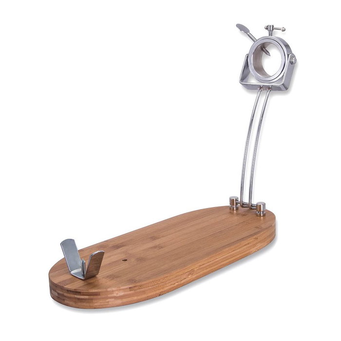 Jambonnier en Bois 3 Claveles Bambou 47 x 18,5 x 37 cm Pliable Jambonnier en Bois 3 Claveles Bambou 47 x 18,5 x 37 cm Pliable