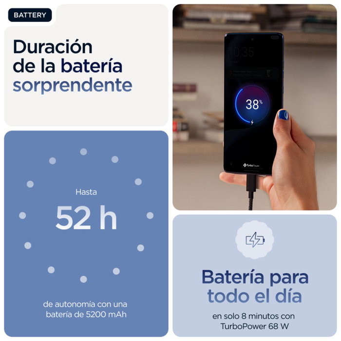 Smartphone Motorola edge 60 6,67" Octa Core 12 GB RAM 512 GB Bleu