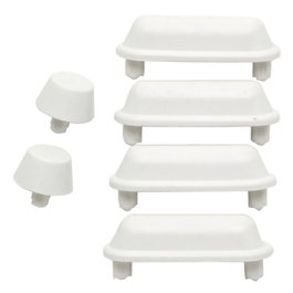 WOLFPACK LINEA PROFESIONAL Kit tampons abattant WC Maurer blanc