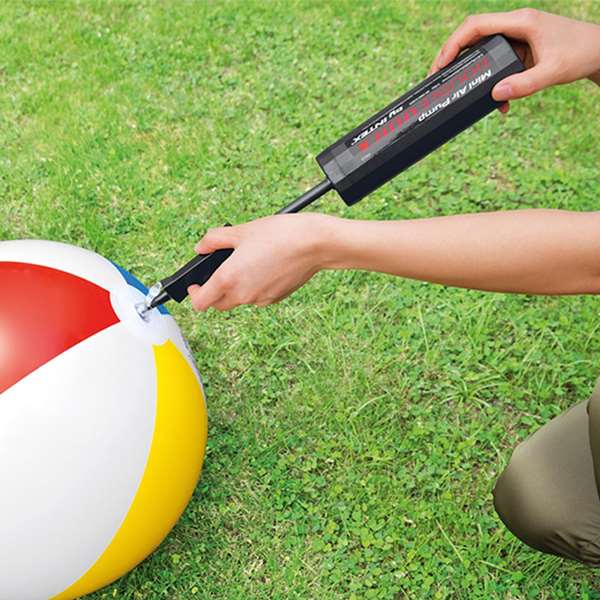 Intex - Pompe à air manuelle Double Quick 29 cm - Gonfleur pour piscine, bateau et jeux gonflables