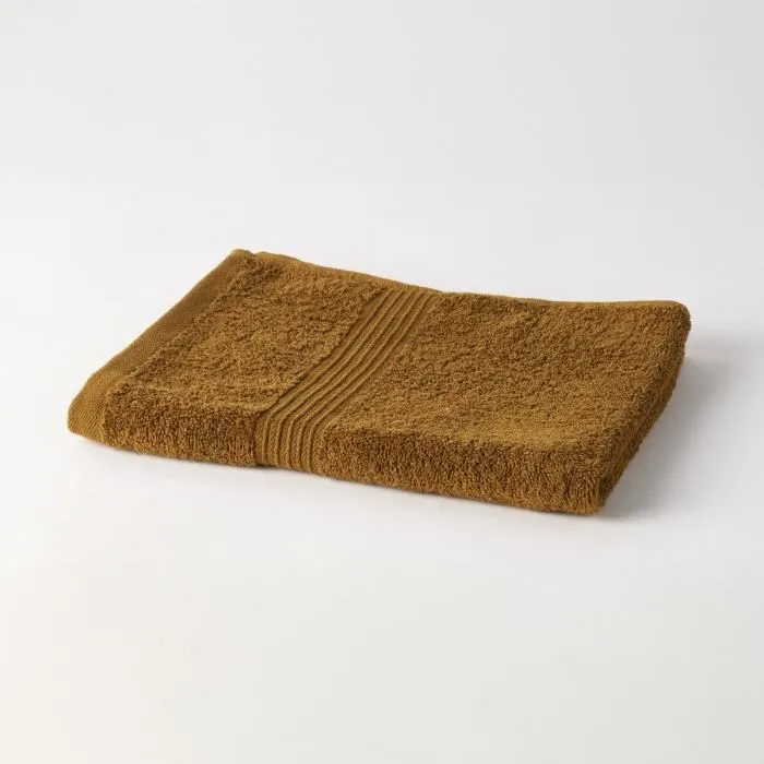Today Essential - Drap de bain 70 x 130 cm en coton 100% 450 g/m² couleur bronze, serviette de bain