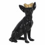 BigBuy Home Figurine Décorative Chien Noir et Doré