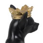 BigBuy Home Figurine Décorative Chien Noir et Doré
