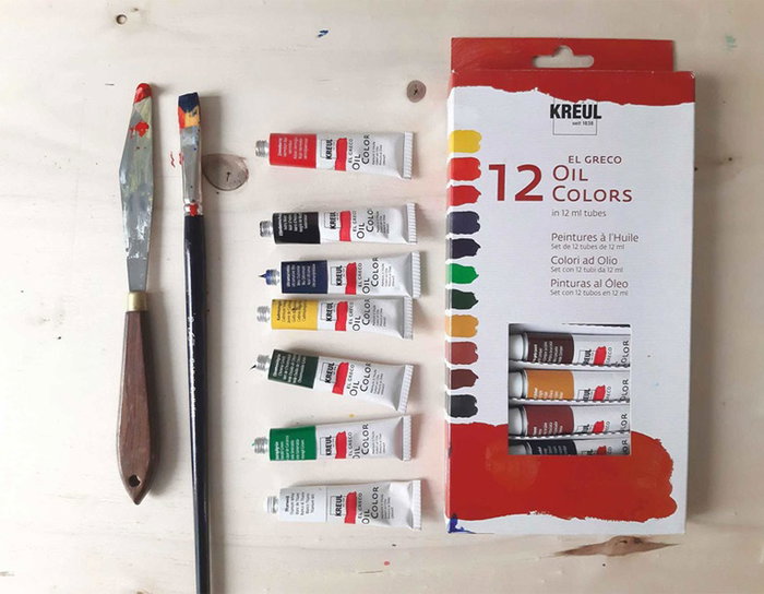 Kreul Set de 12 tubes de peinture à l'huile El Greco 12 ml Kreul Set de 12 tubes de peinture à l'huile El Greco 12 ml