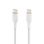 Belkin CAB004BT1MWH Câble USB-C vers USB-C Boost Charge 1m Blanc - Charge rapide et synchro