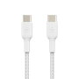 Belkin CAB004BT1MWH Câble USB-C vers USB-C Boost Charge 1m Blanc - Charge rapide et synchro
