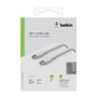 Belkin Câble Boost Charge USB-C vers USB-C tressé 1m - Blanc