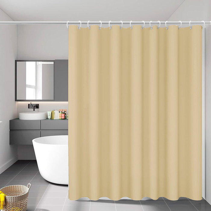 Rideau de Douche Exma basic Beige PVC 140 x 180 cm